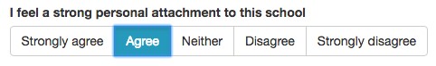 Attachment to school - staff well being survey